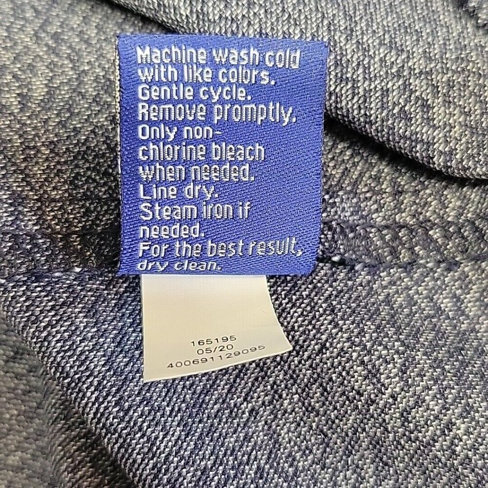 Apt 9 New Womens Jacket Size XXL Open Front Blue Heather Pockets - Picture 9 of 9